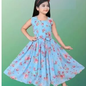 Private Label Full Length Festive Wedding Dress Sky Blue Colour 34 Size