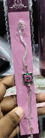Private Label Silver Colour Rakhi