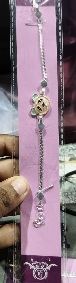 Private Label Silver Colour Rakhi