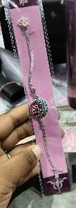 Private Label Silver Colour Rakhi