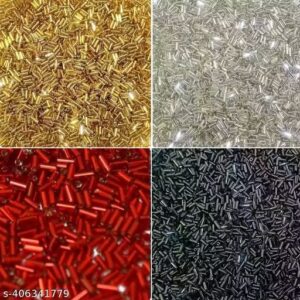 Private Label Bugle Tube Seed Beads Nulki Combo 20 GM EACH for Jewellery Craft DIY Bracelet Earrings Necklaces Pack Of 12