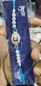 Private Label Silver Colour Rakhi