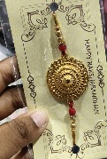 Private Label Goldren Colour Rakhi