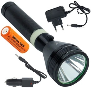 SMALL SUN Rechargeable Full Metal Body Flashlight Torch Torch