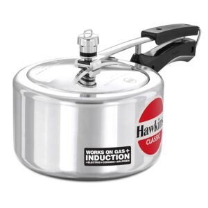 Hawkins Classic 3 Litre Inner Lid Aluminium Pressure Cooker Silver