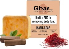Ghar Soaps Sandalwood AndSaffron Magic Soaps For Bath 100g