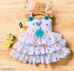 Private Label Girls White Frock 24 Size