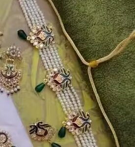 Private Label Women Prlay jewellery set white Colour