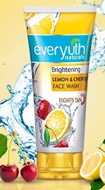 Everyuth Naturals Brightening Lemon Cherry Face Wash 50 g Tube