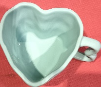 Private Label HEART SHAPED MUG Green
