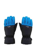Decathlon WEDZE Kids Black And Blue Waterproof And Snowproof Winter Gloves 7Cm
