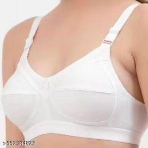 Private Label Cotton Everyday Bra For Women White Colour Free Size