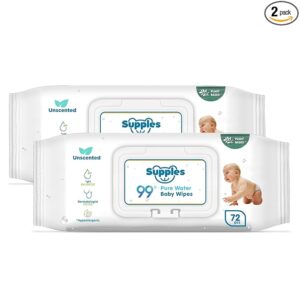 Supples Pure Water Baby Wipes 72 Pices