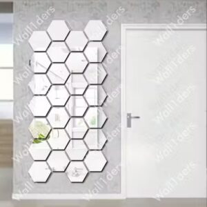 Private Label Hexagon 20 Goldren Acrylic Mirror For Wall Sticker