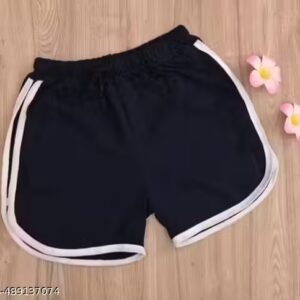 Private Lable Girls Hot Pant Girls Shorts Pant Short Pant Summer Black