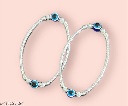 Private Label Blue Evil Eye Elasticated Adjustable Kada Style Anklet