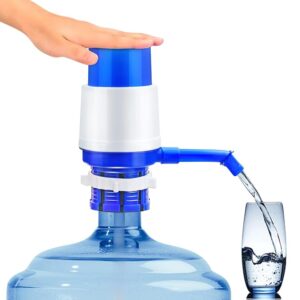 HUILE Manual Water Dispenser Pump For 20 Liter Bottle Blue