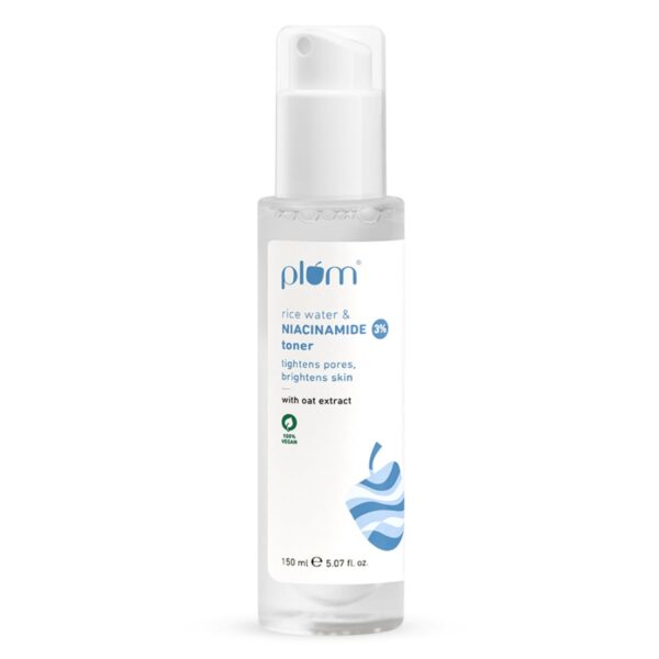 Plum Niacinamide Rice Water Face Toner Alcohol Free Toner 150ml