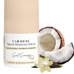 Carmesi Natural Deodorant Roll On For Women 2 Count