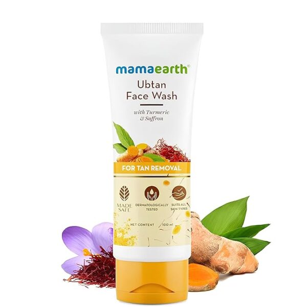 Mamaearth Ubtan Natural Glow Face Wash with Turmeric 100ml