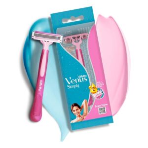Gillette Simply Venus 3 Hair Removal Razors for Women Pink