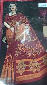 Private Label Womens Regular Use Printed Cotton Saree Multicolour
