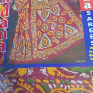 Private Label Womens Regular Use Printed Cotton Saree Multicolour