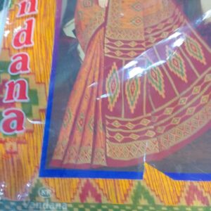 Private Label Womens Regular Use Printed Cotton Saree Multicolour