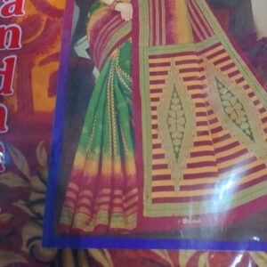Private Label Womens Regular Use Printed Cotton Saree Multicolour