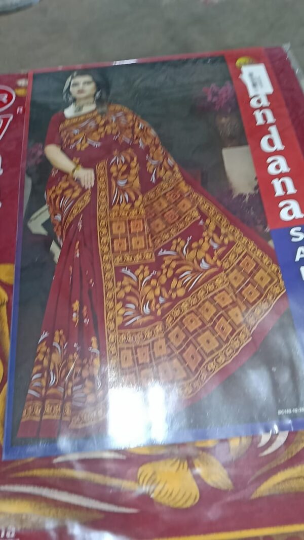 Private Label Womens Regular Use Printed Cotton Saree Multicolour