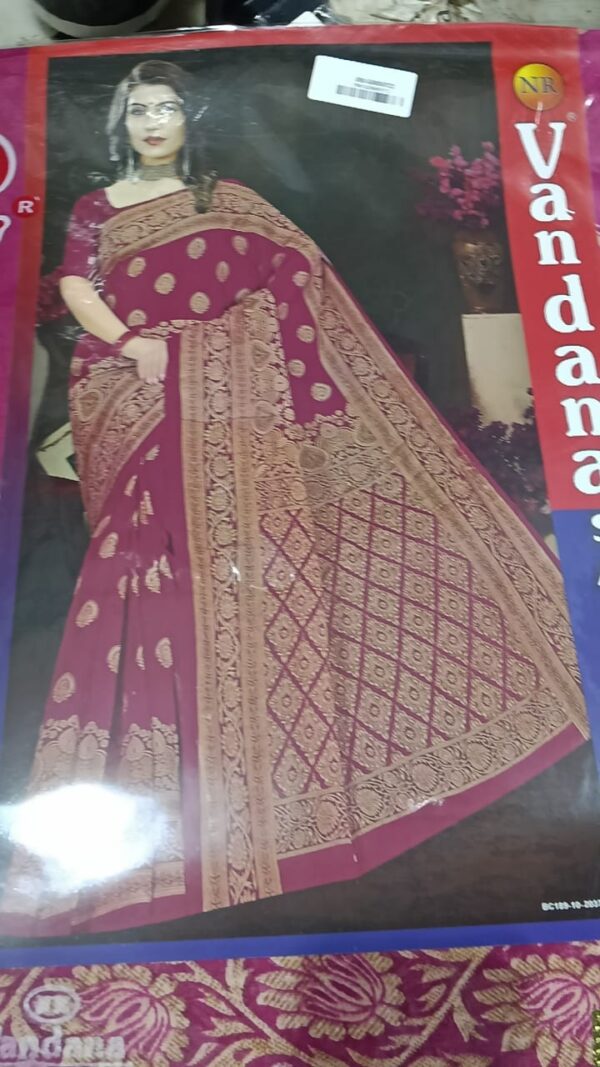 Private Label Womens Regular Use Printed Cotton Saree Pink And Beige Colour