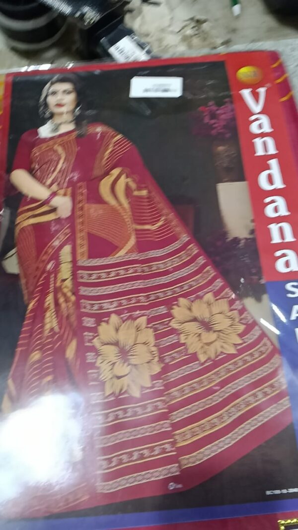 Private Label Womens Regular Use Printed Cotton Saree Multi Colour
