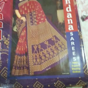 Private Label Womens Regular Use Printed Cotton Saree Multicolour