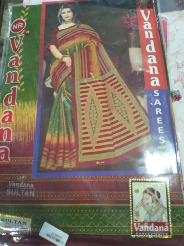 Private Label Womens Regular Use Printed Cotton Saree Multicolour