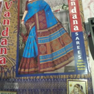 Private Label Womens Regular Use Printed Cotton Saree Multicolour