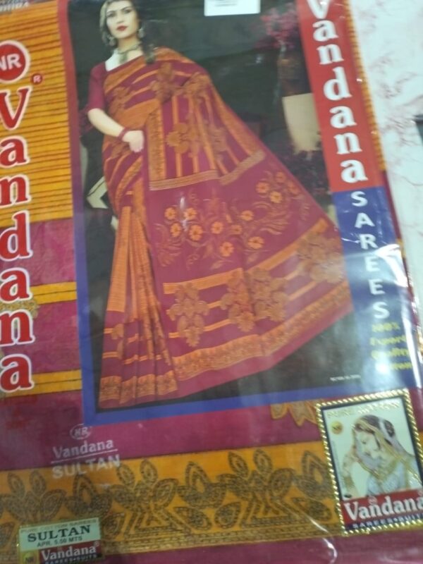 Private Label Womens Regular Use Printed Cotton Saree Multicolour