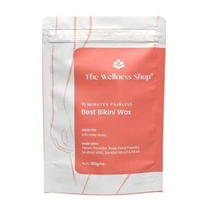 The Wellness Shop Bikini Wax Powder 10 Minutes Herbal Hair Removal Wax 100g