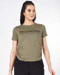 People by Pantaloons Womens Olive Top M Size
