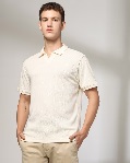 NETPLAY Men Patterned Slim Fit Polo TShirt XXL Size LT Grey