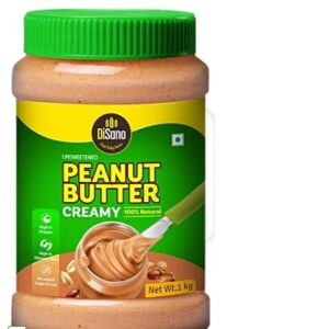 Disano Unsweetened Creamy Peanut Butter 1 kg Jar