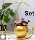 Private Label Home Decor Metal Geometric Design Flower Vase