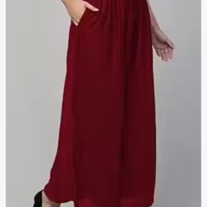 Private Label Maroon pocket plazo L Size