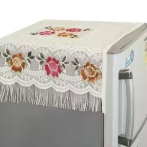Private Label Industries PVC Refrigerator Cover White Colour