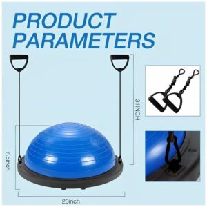 Leosportz Yoga bosu Half Ball Domyos Balance Trainer Fitness Strength With Pump Gym Ball