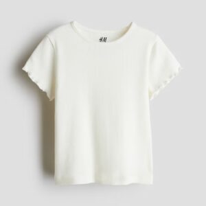 H And M Kids Girls White Colour Top 7 To 8 Years