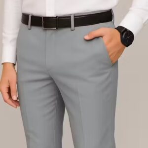 Private Label Premium Formal Trousers Grey Gentleman Style