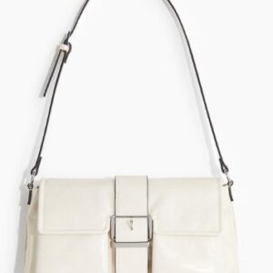 H And M Coated Shoulder Bag White Colour