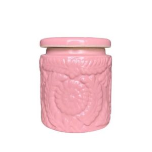 Private Label Multi Utility Storage Jar with Lid 1000 ml Pink Colour Pack Of 2