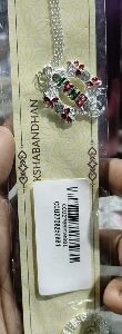 Private Label Mens And Women Silver Rakhi