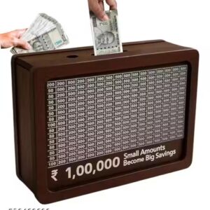 Private Label 1 Lakh Wooden Money Piggi Bank